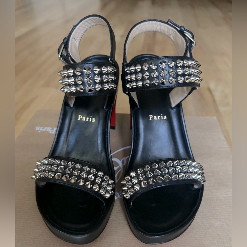 Christian Louboutin BIKOOL 85mm Size 6 in black.